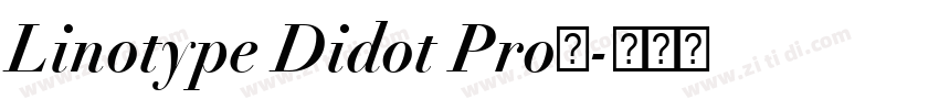 Linotype Didot Pro下字体转换